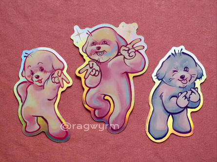 Gyaru Dogs Sticker Pack - 2024 - @ragwyrm