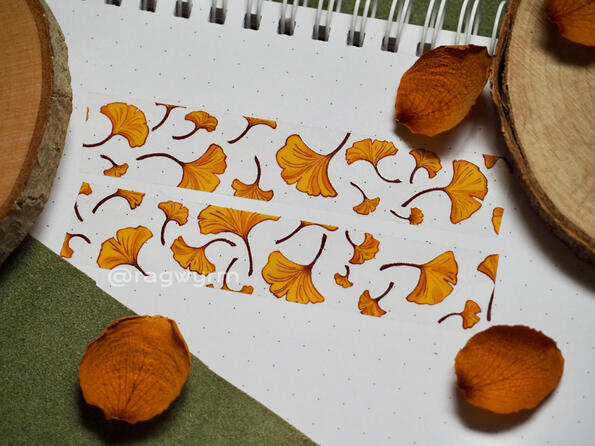 Gingko Leaf Transparent Washi Tape - 2025 - @ragwyrm
