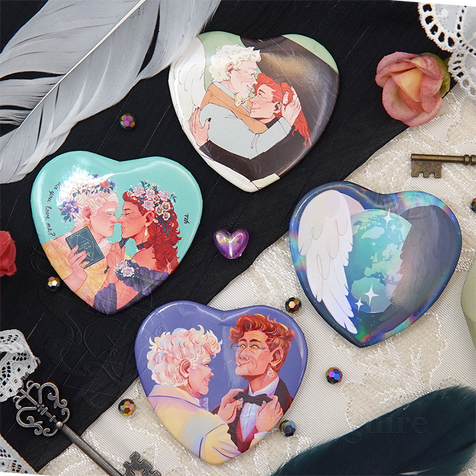 Good Omens Buttons - @avDragnire
